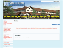 Tablet Screenshot of commerce.farookcollege.ac.in