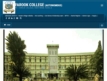 Tablet Screenshot of farookcollege.ac.in